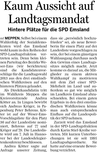 12-05-15 Emsland wird vertreten sein