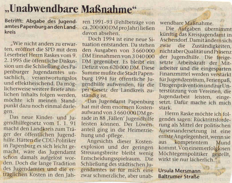 EZ 95-02-11 Jugendamt Leserbrief Mersmann