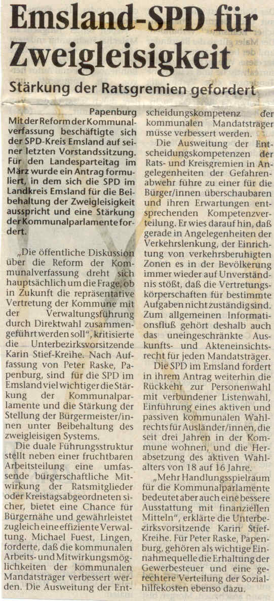 EZ 95-02-13 Zweigleisigkeit